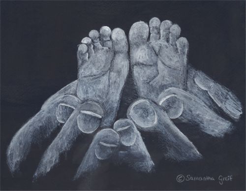 Greif Hand und Fuß
