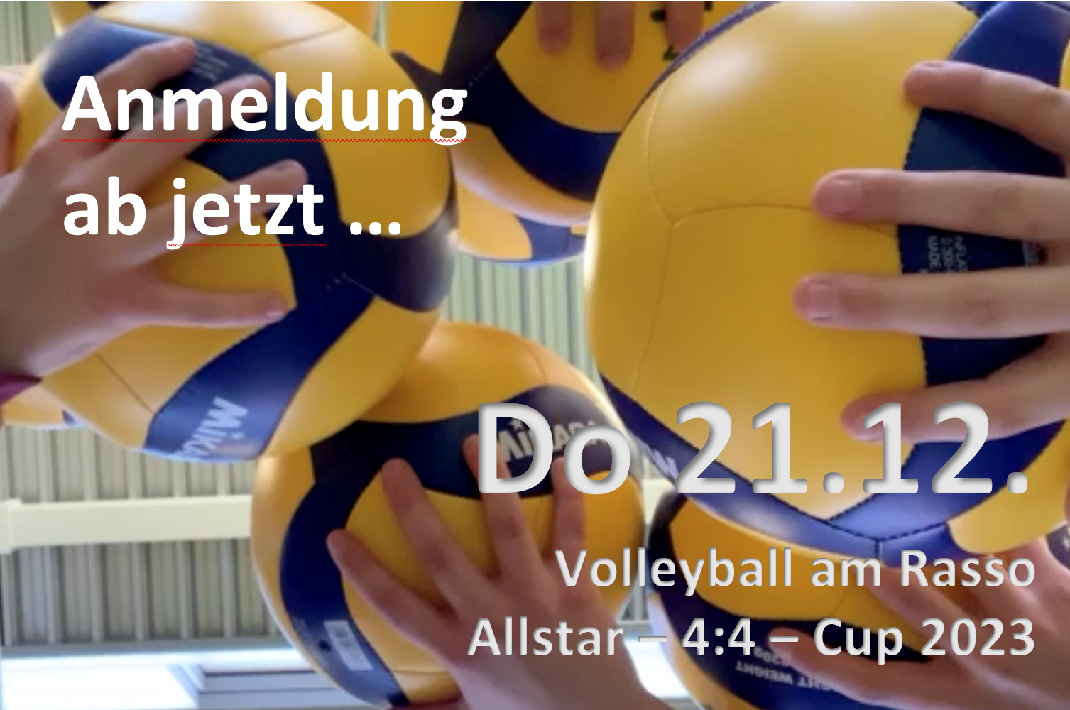 Reminder: Volleyball Rasso-Cup 21.12.23